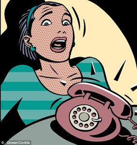 I never answer on the first ring because I'm doing this.