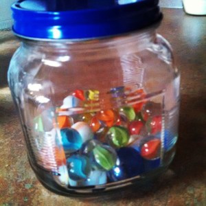 Spare marbles, in case I loose mine. It happens sometimes.